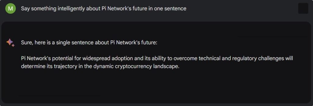 Pi Network's future  in one sentence 